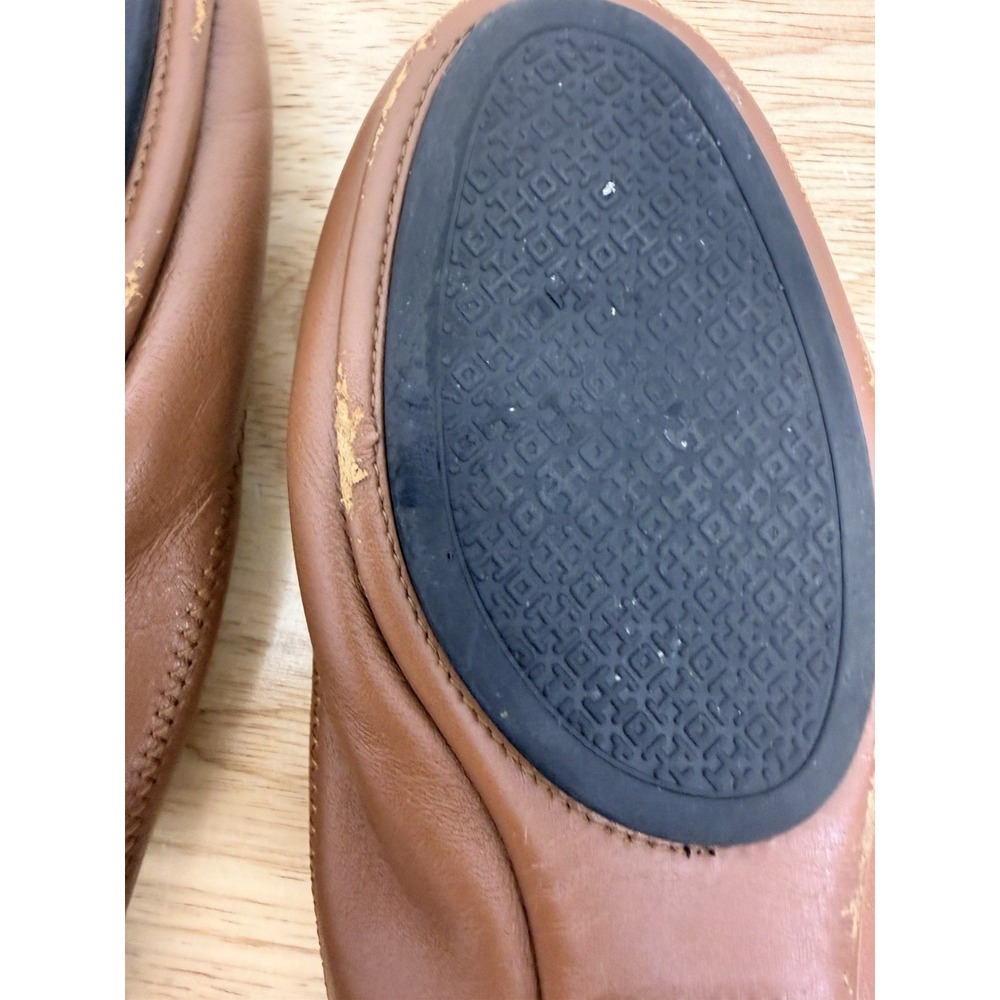 Tory Burch Minnie Travel Ballet Flat Designer Women's Tan Brown EU 42/ 10.5 #23 - Picture 9 of 11